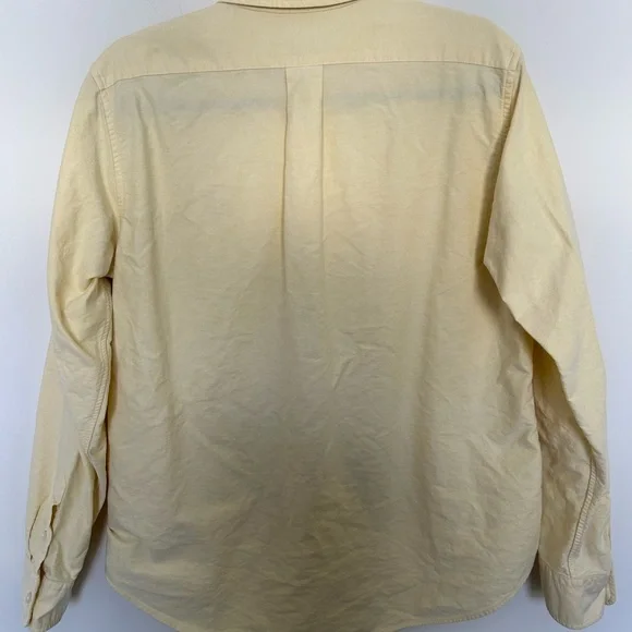 Polo Ralph Lauren Classic Fit Oxford Yellow Button Down Long Sleeve‎ Shirt Large - Picture 7 of 7